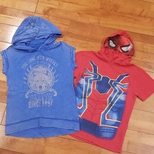 🙋‍♂️Boys size 6🙆‍♂️short sleeves hooded top